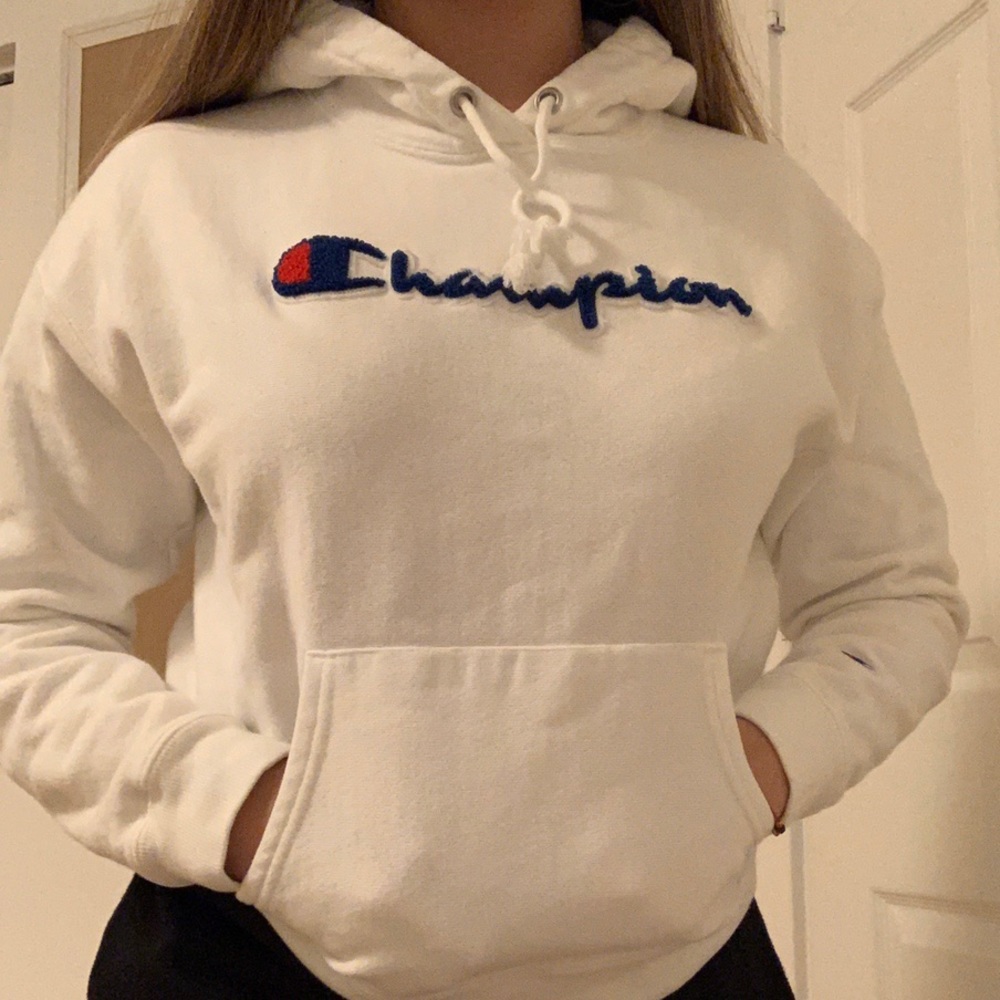 white champion hoodie